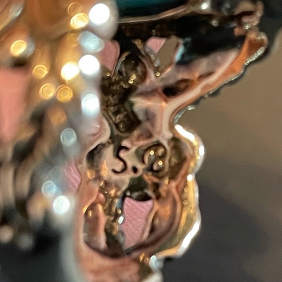 Sterling Turquoise Ring by Carolyn Pollack Size 9 - Picture 9 of 10